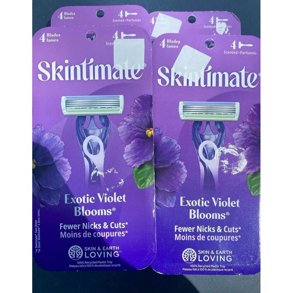 Skintimate Exotic Violet‎ Blooms Razor Bundle of 16